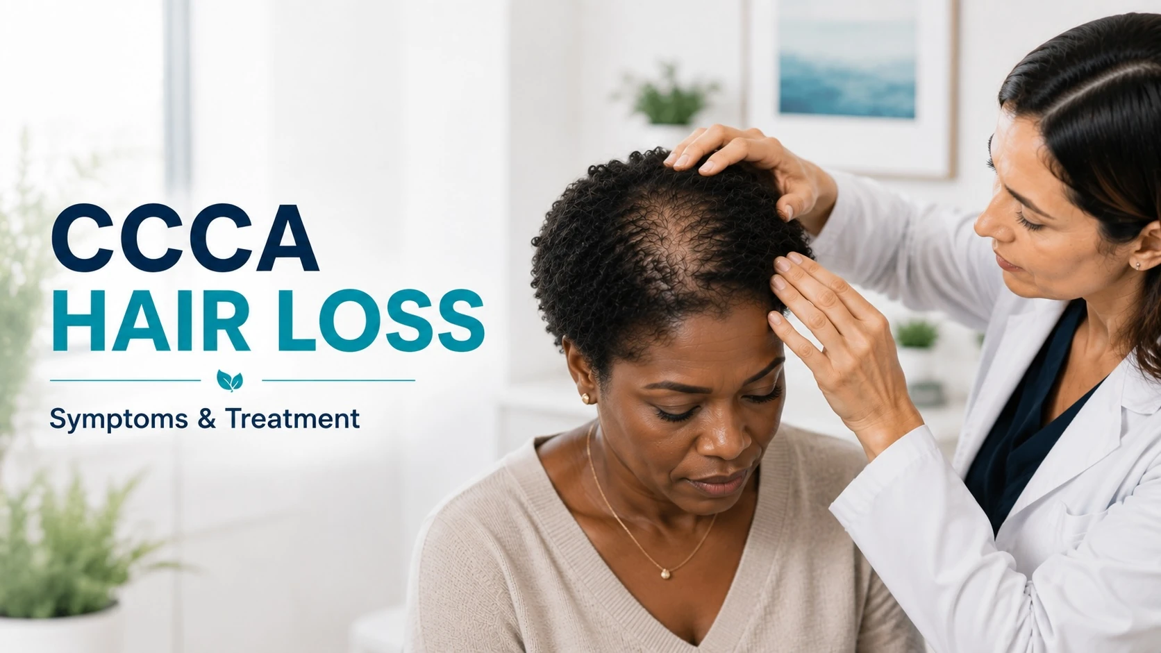 Crown thinning associated with central centrifugal cicatricial alopecia