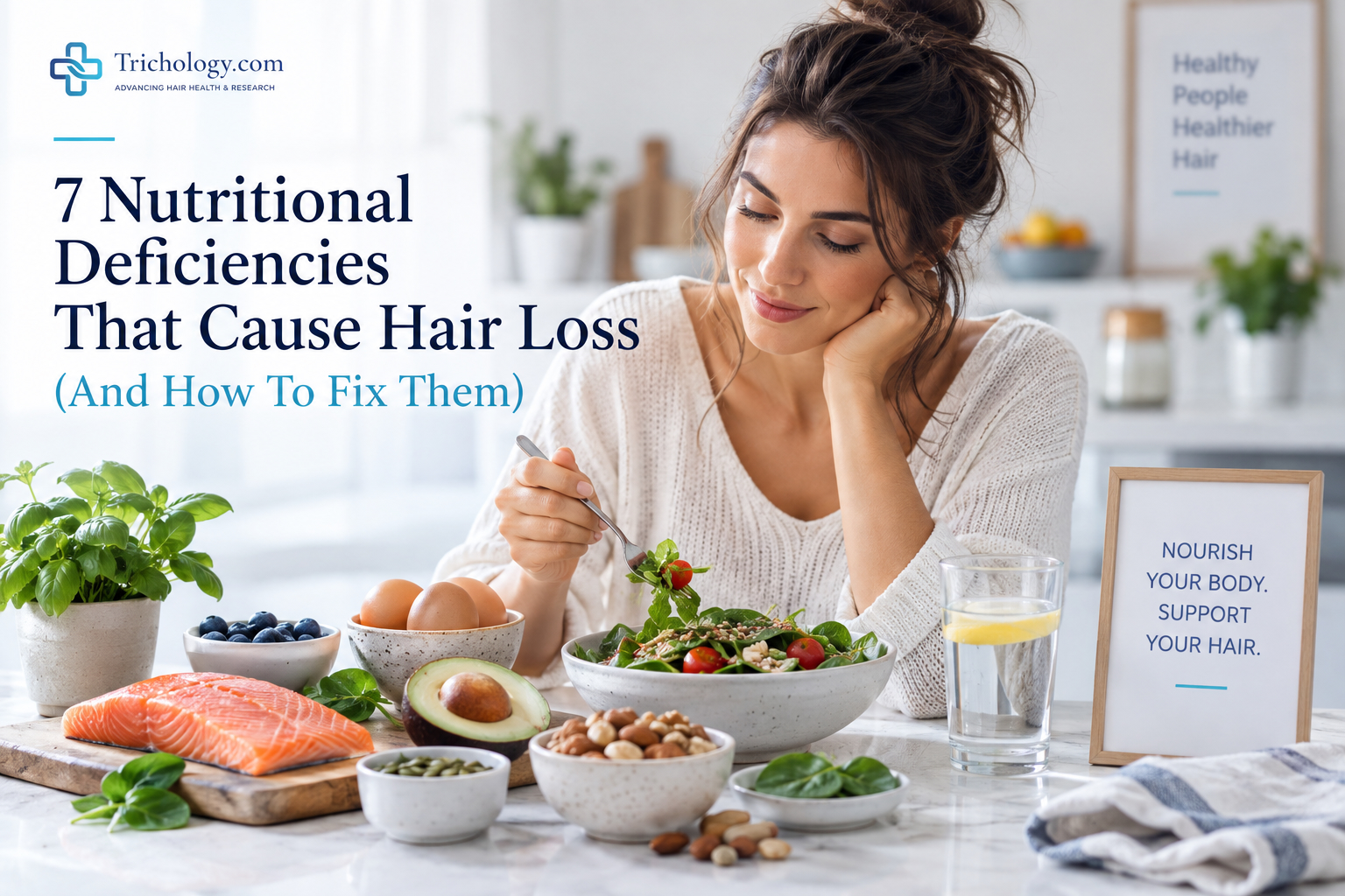 7 Nutritional Deficiencies That Cause Hair Loss (And How To Fix Them)