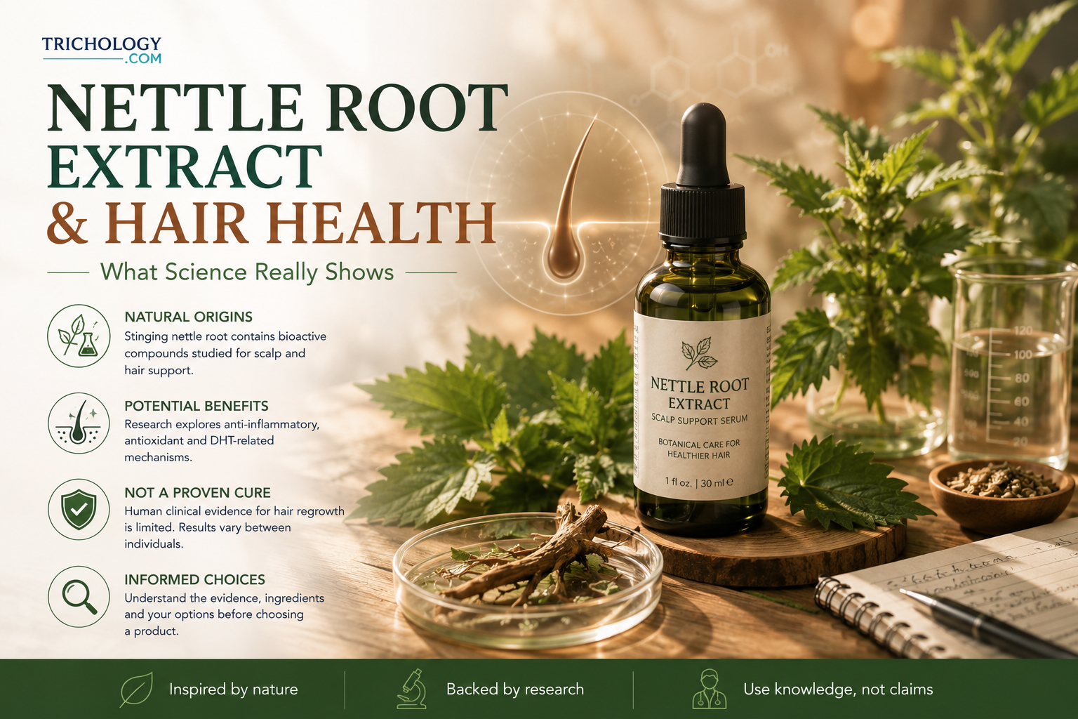 How Nettle Root Extract Boosts Hair Growth in Hair Regrowth Serum